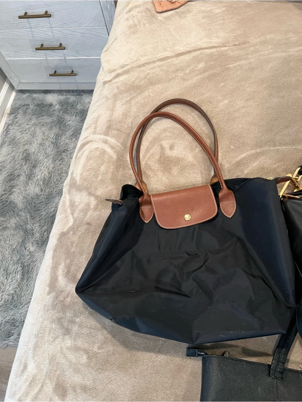 Tumi Black Nylon Crossbody Messenger Bag with Front Zip Pockets